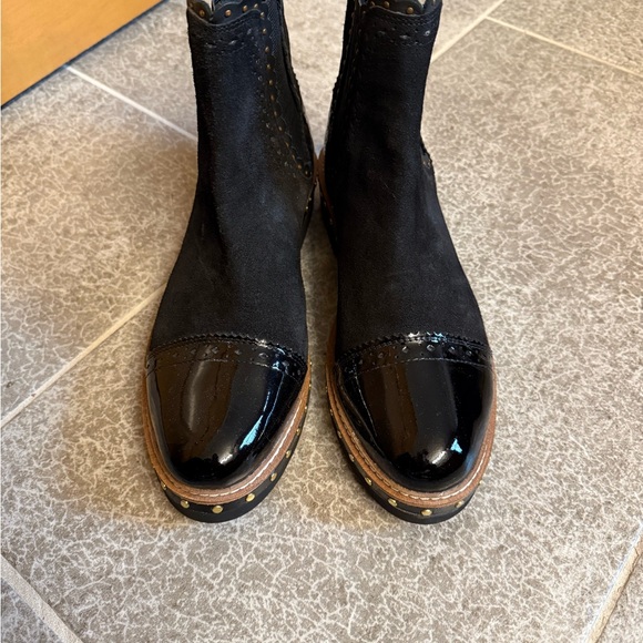 Free People Black Atlas Ankle Boots - Picture 1 of 7